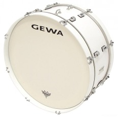 GEWA Marching Bass Drum 26x14" White